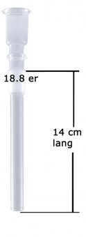 Glass Shillum Cylinder 18.8-14cm 