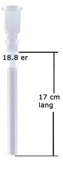 Glass Shillum Cylinder 18.8-17cm 
