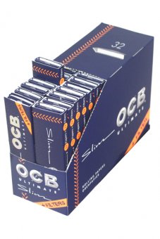 OCB Ultimate King Size Slim + Tips, VE 32, extra thin 