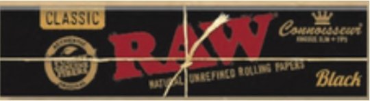 RAW BLACK Connoisseur KS Slim Papers with Tips, VE24 