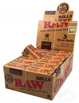 RAW-CLASSIC-Rolls-KS-slim--Papers-24pc.-5m 