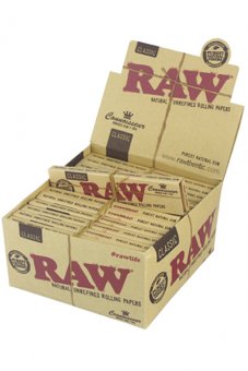 RAW Classic Connoisseur King Size Slim +Tips, VE24 