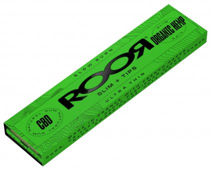 ROOR Organic Hemp Slim + Tips with CBD, 32pc. 