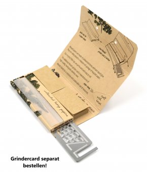 WOODZL Sticky Paper VE24, 1 1/4 Size mit Tips + Grinderkarten Fach (Grinderkarte separat bestellen) 