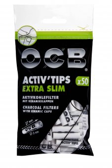 OCB ACTIV' Tips Extra Slim 50er, 6mmØ 