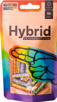 Hybrid Supreme Filters, 6.4mmØ, 55 pieces bag, RAINBOW 