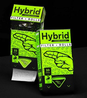 Hybrid Supreme Filters, 6,4mmØ, 1 x 33pc + Rolls 