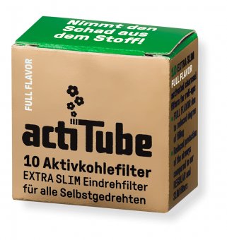 actiTube 6mmØ EXTRA SLIM Aktivkohlefilter 1x10er,  