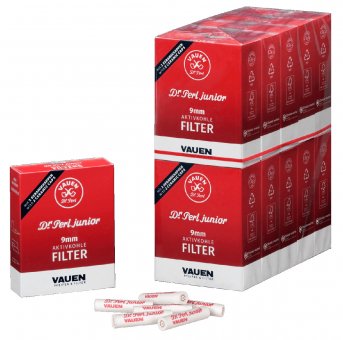 Dr. Perl Junior Active coal filter, 9mm Ø, 40 filters per box  