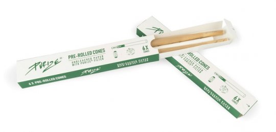 PURIZE® Pre-Rolled Cones, 20 x 6 pieces unbleached 