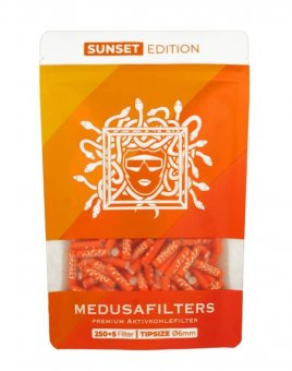 MEDUSA Activecoal filter 250 pcs., 6 mm Ø Slim SUNSET 