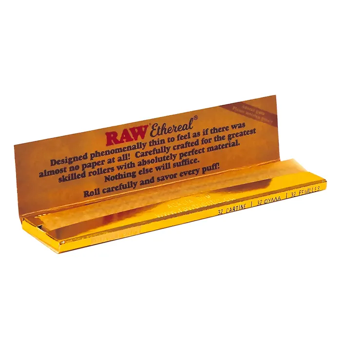 RAW KS Slim Papers “GOLD”, VE50, 32 Leaves-ZI51GOLD-Raw_2.webp