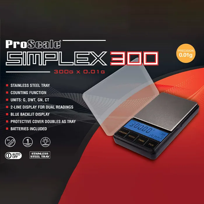 Proscale Simplex300 Digital Scale Weighs 300g:0.01g-SOLO84-Proscale_3.webp