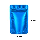 Mylar Bag 140 X 85 Mm, Pack Of 50, MATTE Blue-MB14085MBL-Bam Bam Bhole_2.webp