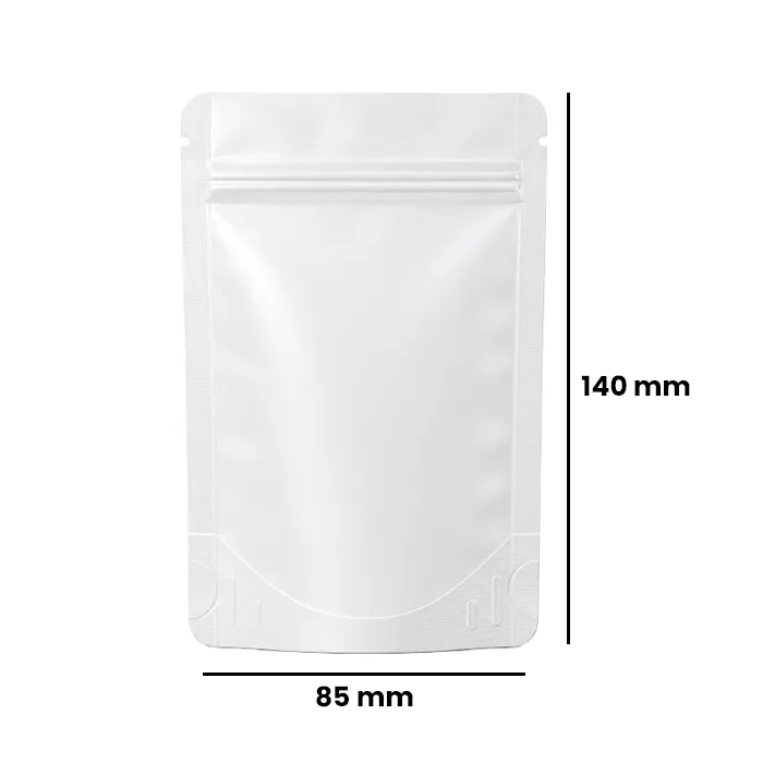 Mylar Bag 140 X 85 Mm, PU50, White-MB14085WT-Bam Bam Bhole_2.webp
