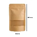 Kraft Paper Bag, BROWN, 150 × 90 mm, Pack of 50-KP15BR-Bam Bam Bhole_2.webp