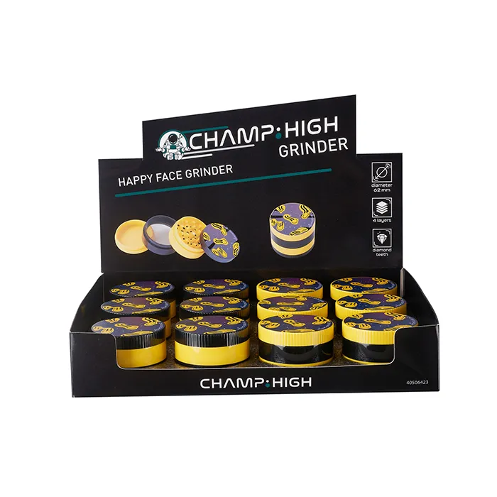 CH Happy Face Plastic Grinder, 62 mm Ø, 4-piece-Champ High_7.webp