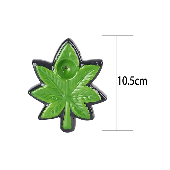 Ceramic Leaf Pipe 10.5 Cm Long-L105-Champ High_4.webp