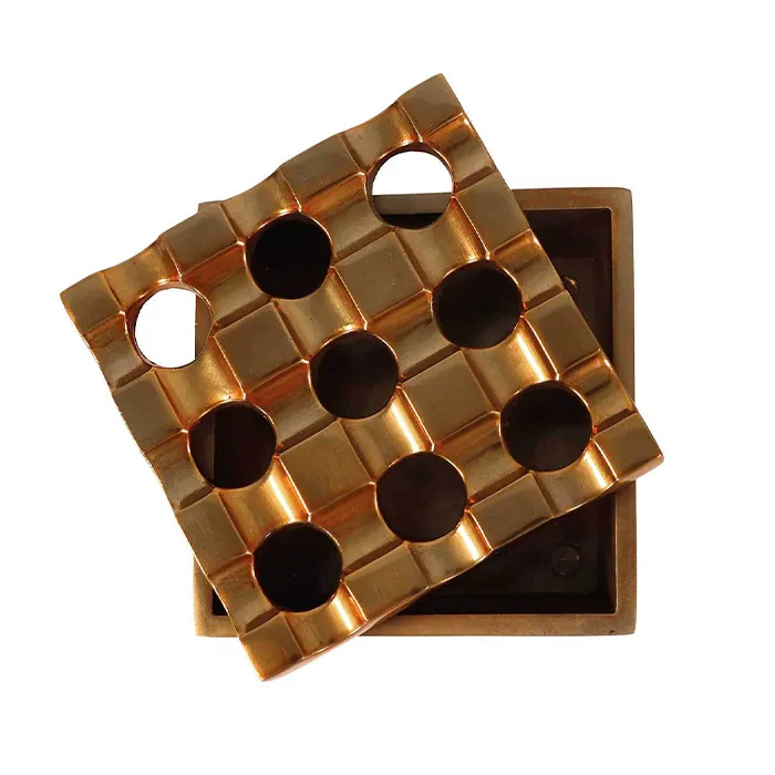 Raw Windproof Metal Ashtray, Gold-ASHGOL-Raw_4.webp