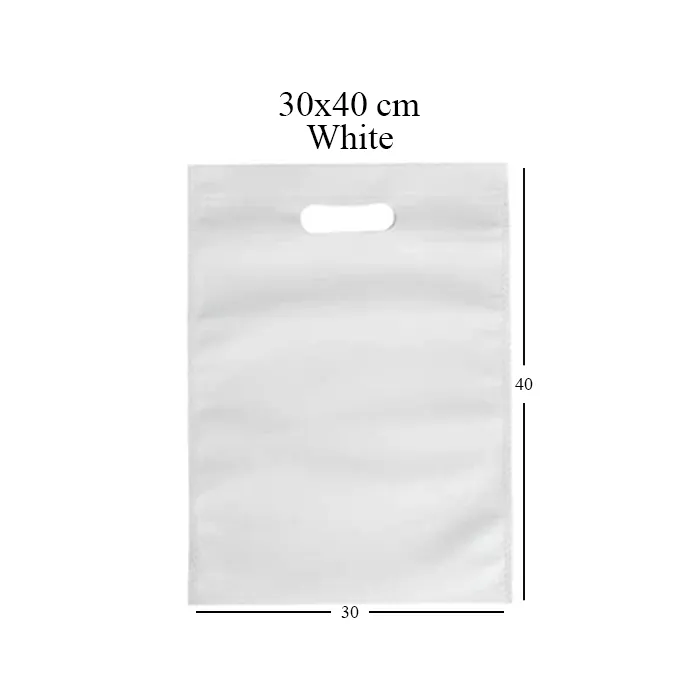 Shopping Bags M, 30 × 40 cm, White – Pack of 100-NWBAG1-Bam Bam Bhole_2.webp