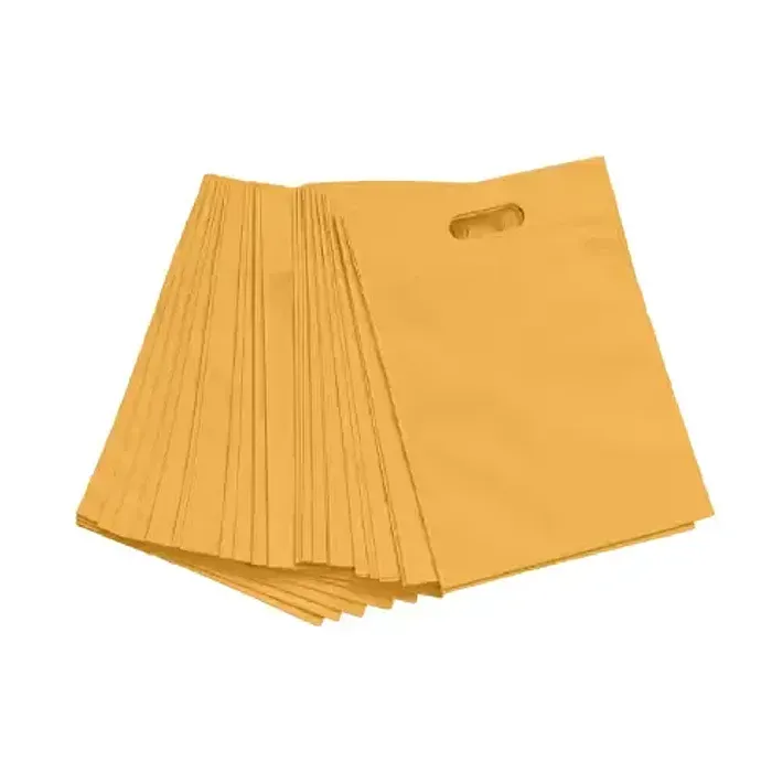 Shopping Bags S, 20 × 30 cm, Yellow – Pack of 100-NWBAG42-Bam Bam Bhole_3.webp