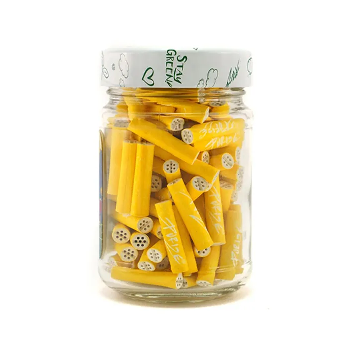 PURIZE Activated Charcoal Filters, Glass Jar, 5.9 mm Ø, VE 100, Yellow-ZU9SX100Y-Purize_3.webp