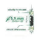 PURIZE Activated Charcoal Filters, Glass Jar, 5.9 mm Ø, VE 100, Green-ZU9SX100G-Purize_2.webp