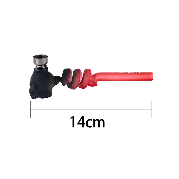 Glass Pipe with Skull, 14 cm, 1 piece-MP75-Champ High_2.webp