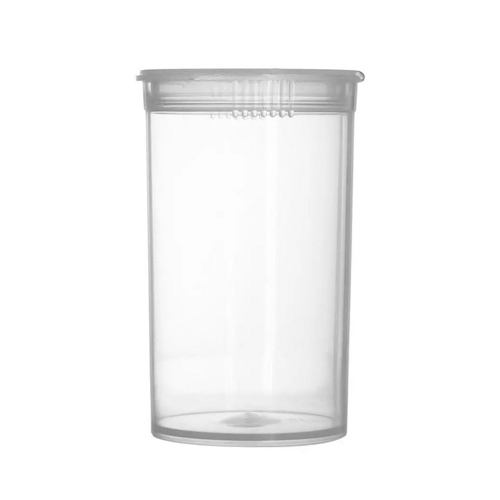 Pop-Top Squeeze Dose, 70mm, clear, 1 Stück