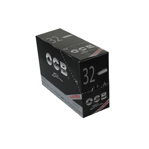 OCB Premium KS Slim Black With Tips, Pack Of 32-ZI3PT-OCB_2.jpg