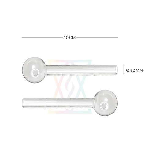 Glass Pipe, Oil Pipe Small, 10 cm-SSC10102-Bam Bam Bhole_2.jpg