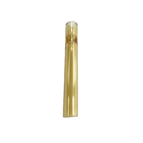 Glass One-hitter, YELLOW, VE10, 9 Cm, Cigarette Pipe-SSC10141YL-Bam Bam Bhole_2.jpg