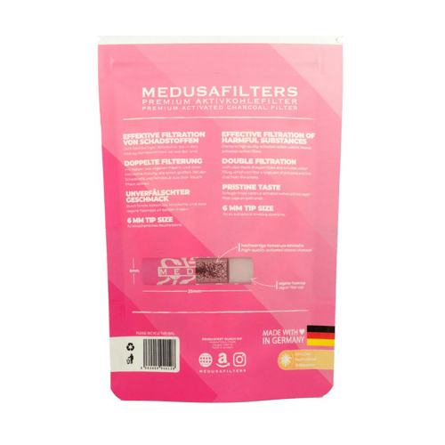 MEDUSA Activated Charcoal Filters, 6 mm Ø, VE 50, Rose-ZUM2ROSE-Medusa_6.webp