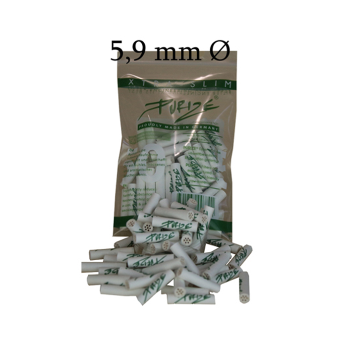 PURIZE Activated Charcoal Filters, Xtra Slim, 5.9 mm Ø, 50 Pcs-ZU9SX50-Purize_5.webp