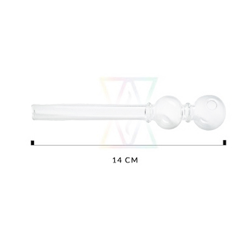 Glass Pipe, 2 Ball Oil Pipe With 1 Ring, 14 cm-SSC10125-Bam Bam Bhole_2.jpg