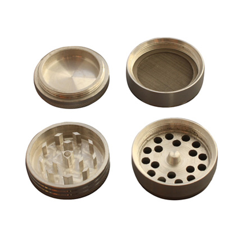 Aluminum Grinder, 40 mm Ø, 4-piece With Sieve, CNC-WN44-Bam Bam Bhole_3.jpg