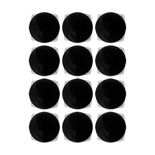 Acrylic Square Jar Black Cap 5 gm, 12 Pcs