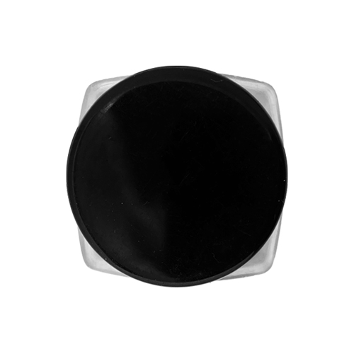 Acrylic Square Jar Black Cap 5 gm, 12 Pcs