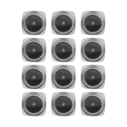 Acrylic Square Jar Black Cap 5 gm, 12 Pcs
