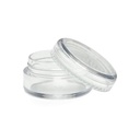 Acrylic Round Jar Transparent cap 5 gm, 12 Pcs