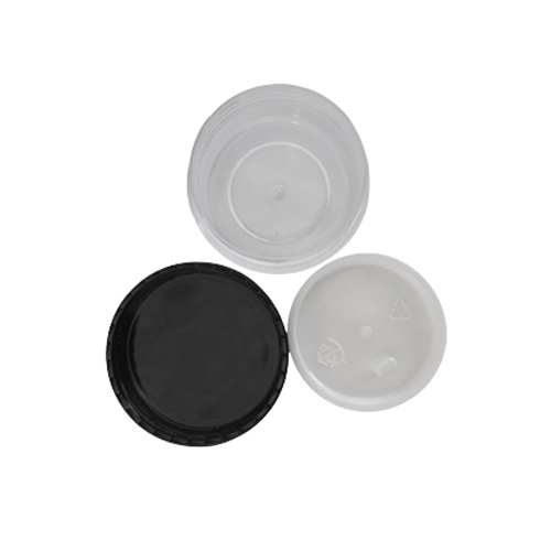 Acrylic Round Jar Black Cap 10 gm, 12 pcs