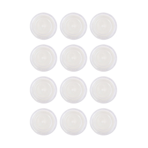 Acrylic Round Jar With Transparent Cap 10 gm, 12 pcs