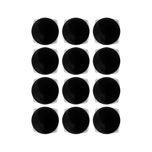 Acrylic Square Jar Black Cap 15 gm, 12 pcs