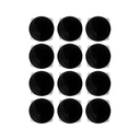 Acrylic Square Jar Black Cap 15 gm, 12 pcs