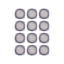 Acrylic Square Jar Black Cap 15 gm, 12 pcs