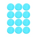 Acrylic Round Jar Multicolour Cap 5 gm, 12 pcs