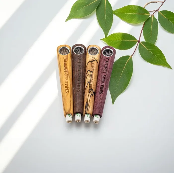 Calumet Spiritpipes® One Piece Walnut Wooden Smoking Pipe with 6 mm Activated Carbon Filter-CALONE-N-Calumet_3.webp