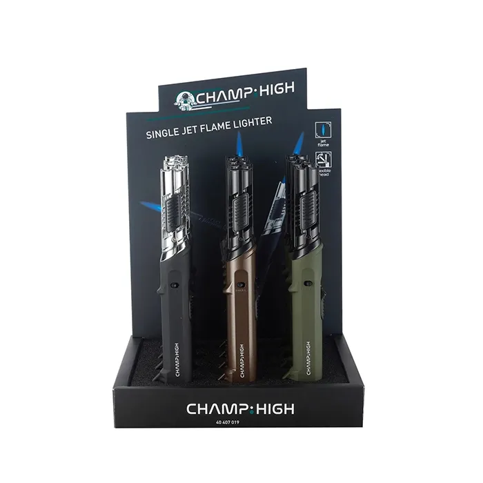 Champ High Single Jet Flame Utility Lighter, 12 Pcs-HP97-Champ High_2.webp