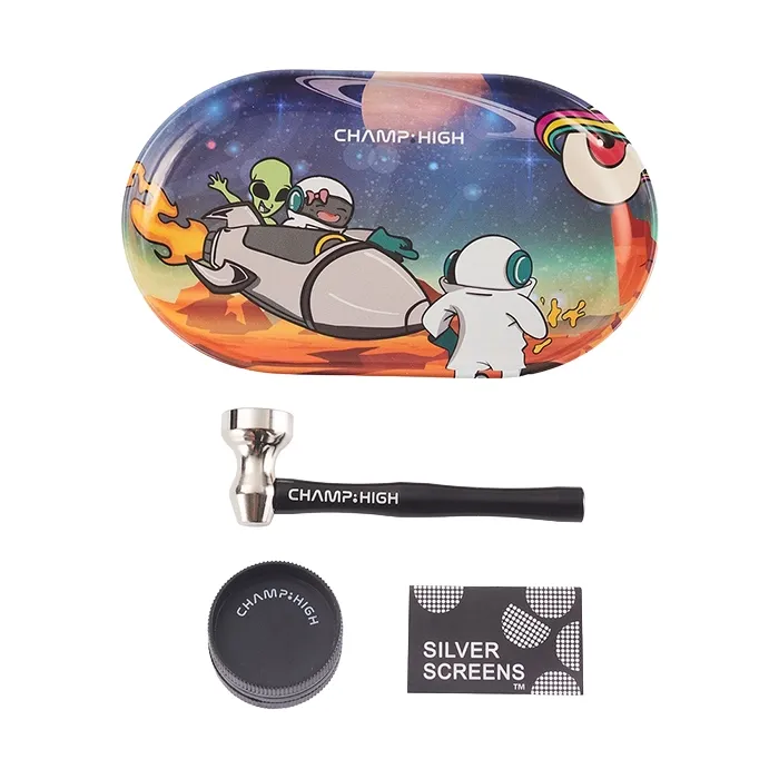 Champ High Travel Kit,Tray + Pipe + Grinder-MP79-Champ High_2.webp