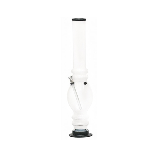 Acrylic Bong, CLEAR, Bulbous, approx. 41 Cm, 50 mm Ø